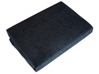 Prostěradla froté černé 90/200 cm