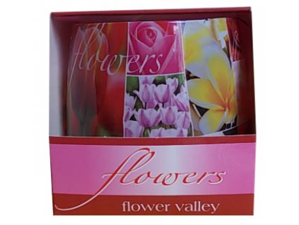 Vonné svíčky flowers flower valley 100g