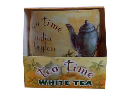 Svíčka tea time white tea 100g