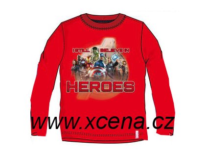 Heroes, Avengers tričko červené