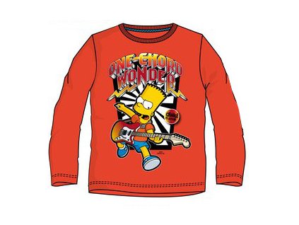 Bart Simpson tričko dětské oranžové