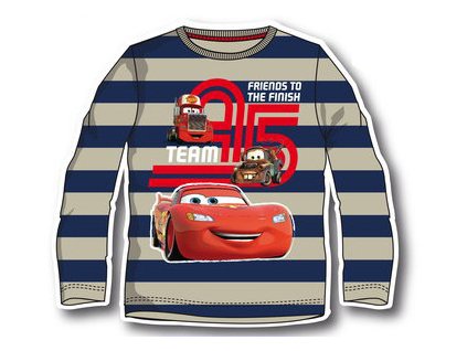 Cars dětské tričko licenční s pruhy