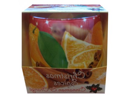 Svíčka s vůní skořice s pomerančem100g