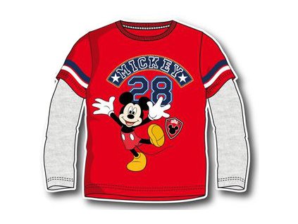 Mickey Mouse tričko červené model A