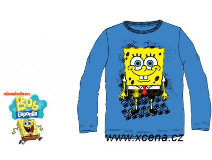 Sponge Bob tričko modré model A1