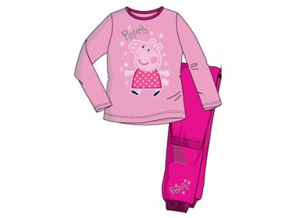 Peppa prasátko pyžama růžové
