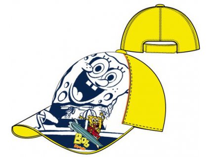 Kšiltovka chlapecká Sponge Bob žlutá