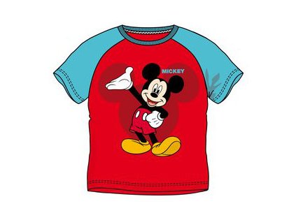 Mickey Mouse tričko modročervené