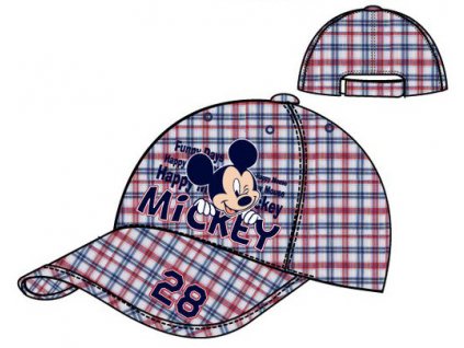 Mickey kšiltovka čepice červená