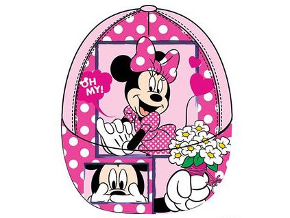 Minnie čepice kšiltovka růžová