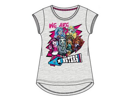 Dívčí tričko Monster High šedé