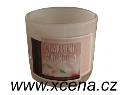 Svíčka ve skle Charming magnolia 75g