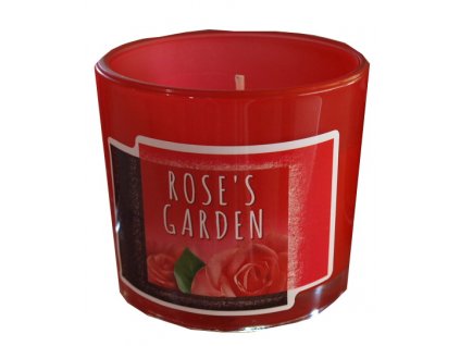 Svíčka ve skle Roses garden 75g