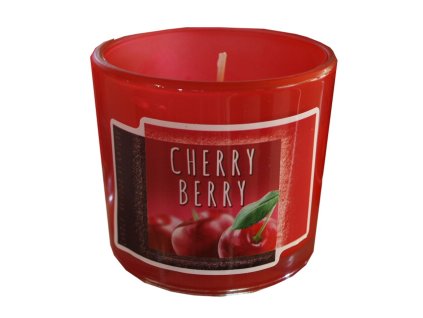 Svíčka ve skle Cherry berry 75g