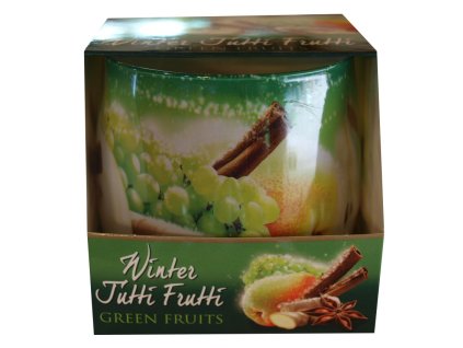 Svíčka Winter tutti frutti green fruits 100g