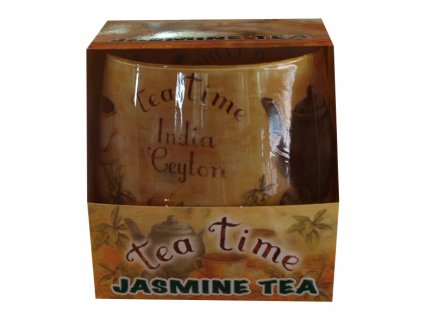 Svíčka tea time jasmín 100g