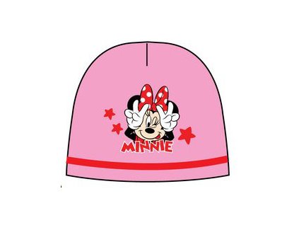 Čepice s Minnie Mouse růžová
