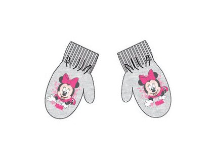 Dětské rukavice, palčáky Minnie světle šedé