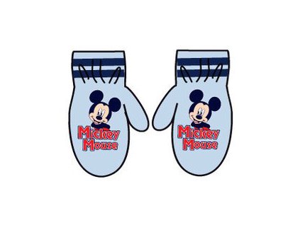 Mickey Mouse palčáky světle modré