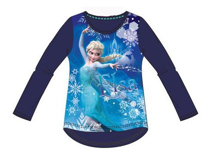 Frozen Anna Elsa trička modré
