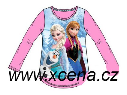 Frozen Anna Elsa trička růžové