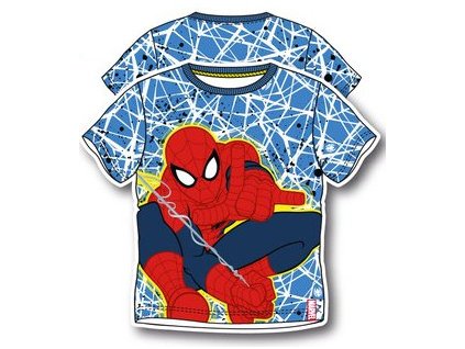 Spiderman tričko modrá pavučina