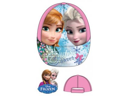 Frozen kšiltovka Anna a Elsa růžová