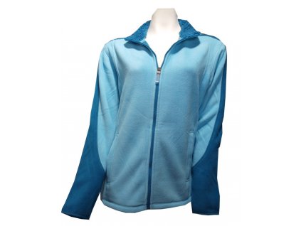 Dámská mikina fleece tyrkysová