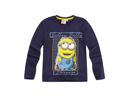 Minions tričko modré s dlouhým rukávem