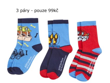 Paw Patrol psí patrola ponožky sada