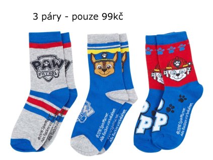 Psí patrola Paw Patrol ponožky sada