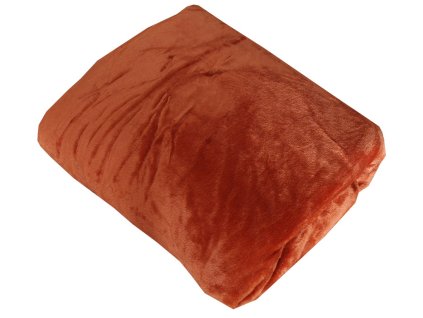 Mikroplyšové prostěradlo cihlové 90x200