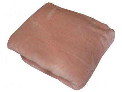 Mikroplyšové prostěradlo světle růžové 90x200