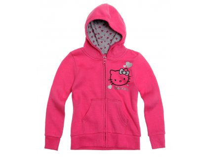 Hello Kitty mikina vyteplená růžová