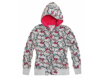 Hello Kitty mikina vyteplená šedá
