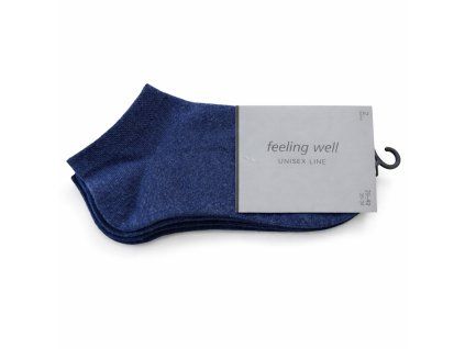 Modré ponožky s štítkem Jell