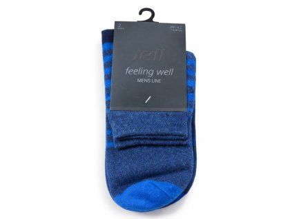 Pánské ponožky s modrými pruhy