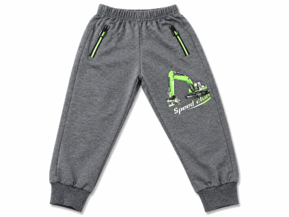 Tepláky s motivem bagra