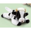 Kravička plyšová černobílá