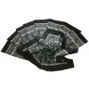 Bavlněný šátek velký černý květovaný 70x70cm