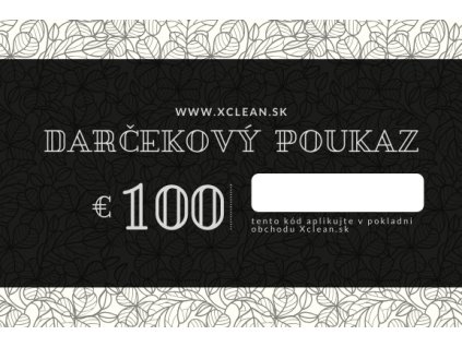 Darčekový poukaz na nákup v obchode Xclean