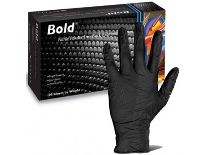 bold black nitrile one use gloves 500x500