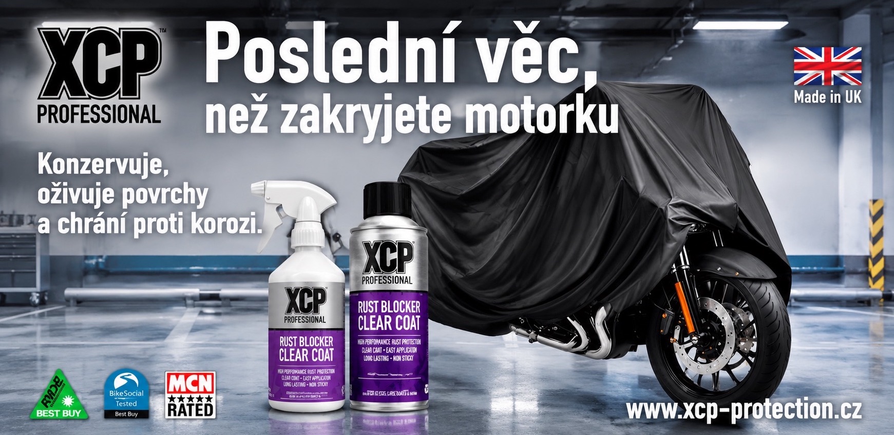 Motorka pod plachtou