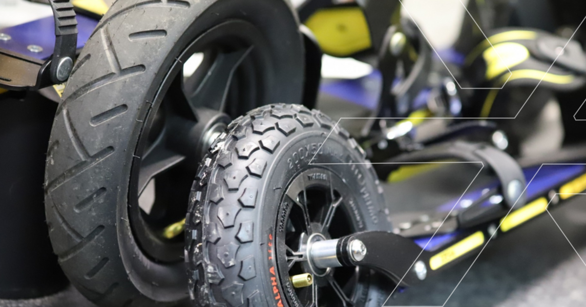 Jak vyměnit pneumatiku na kolečkových lyžích s nafukovacími kolečky 150 × 30 mm