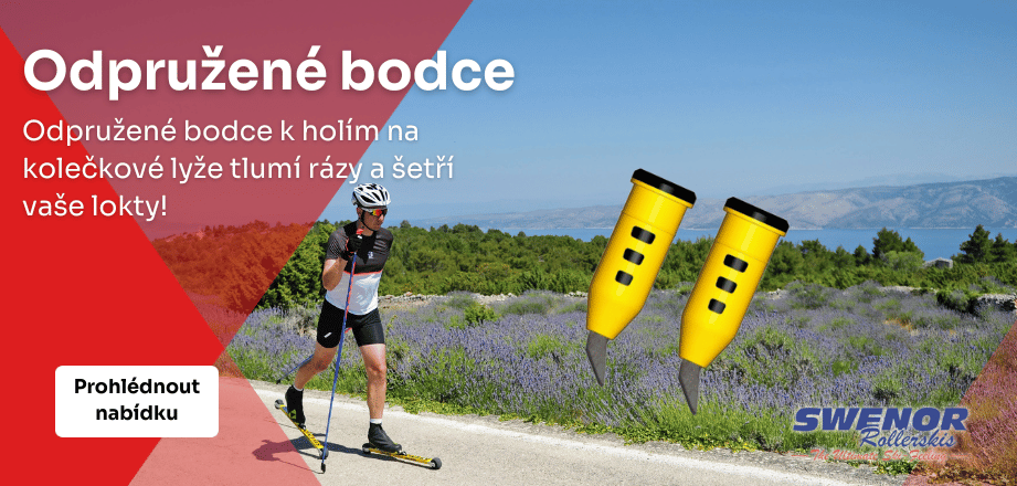 Odpružené bodce na kolečkové lyže