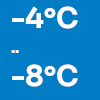 -4..-8°C