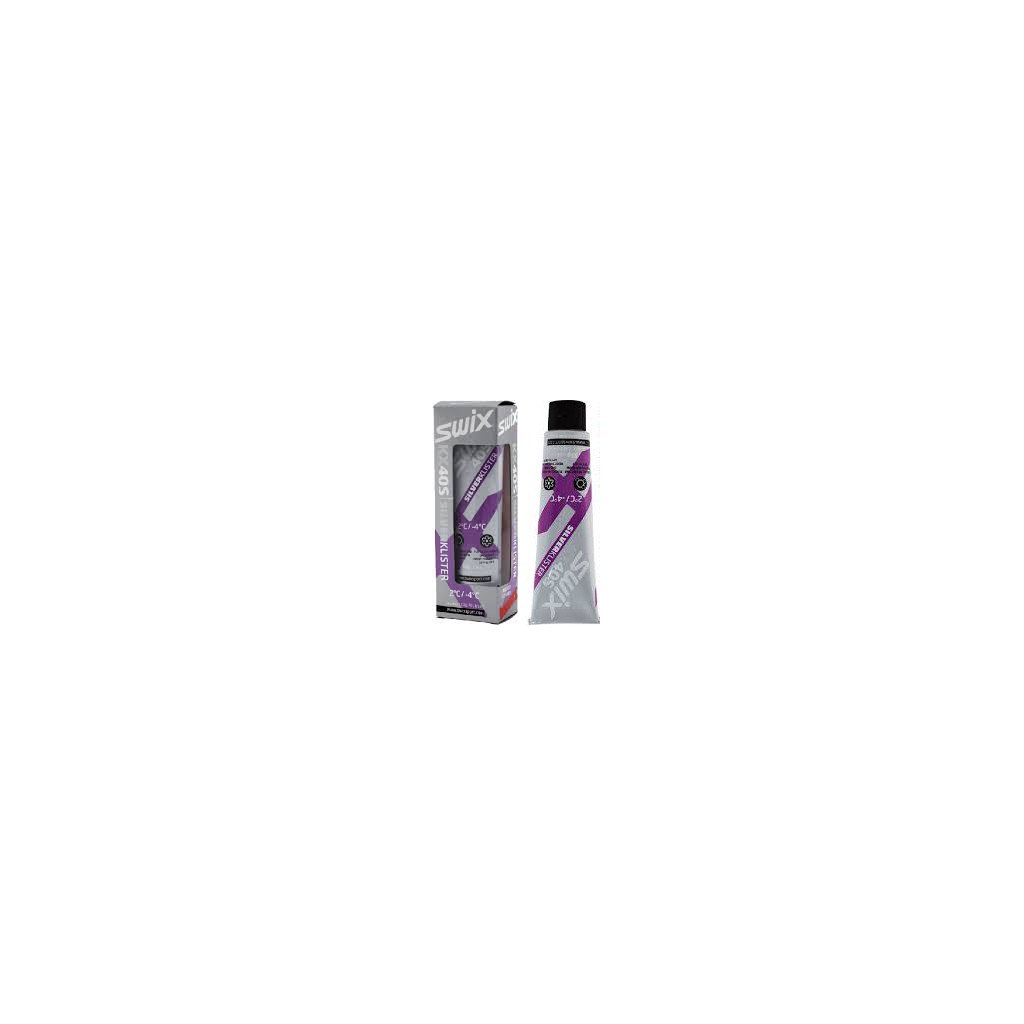 SWIX KX40S Fioletowo-srebrny klister, 55g, +2°C do -4°C