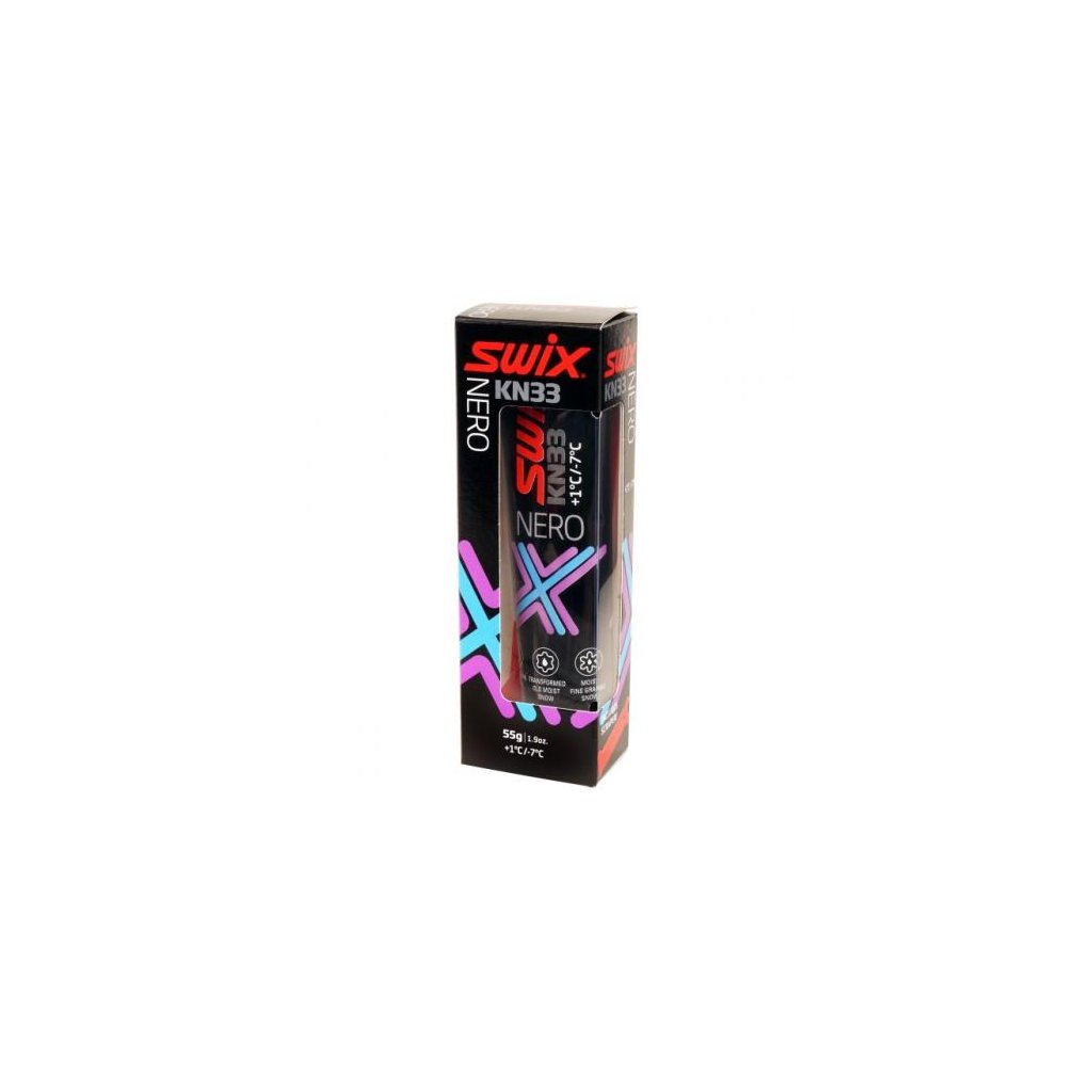 SWIX KN33 NERO uniwersalny klister, 55g, +1°C do -7°C