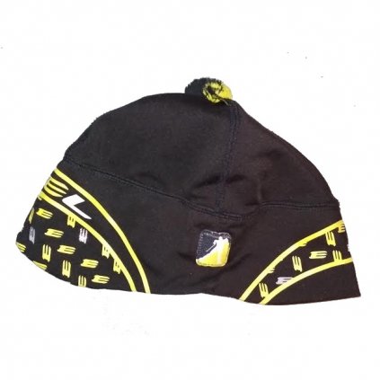 EXEL Victory Hat, černo/žlutá, čepice na běžky