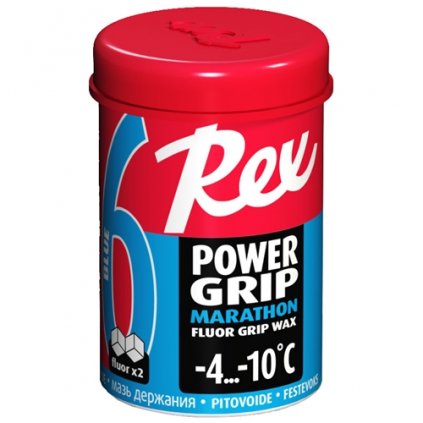 REX 61 PowerGrip Marathon Niebieski wosk fluorowy, -4°C do -10°C, 45g